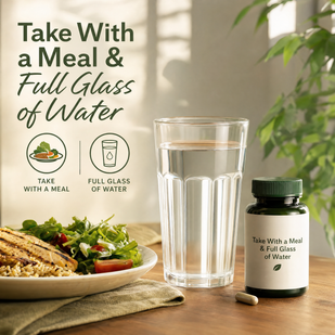 Take With a Meal & Full Glass of Water